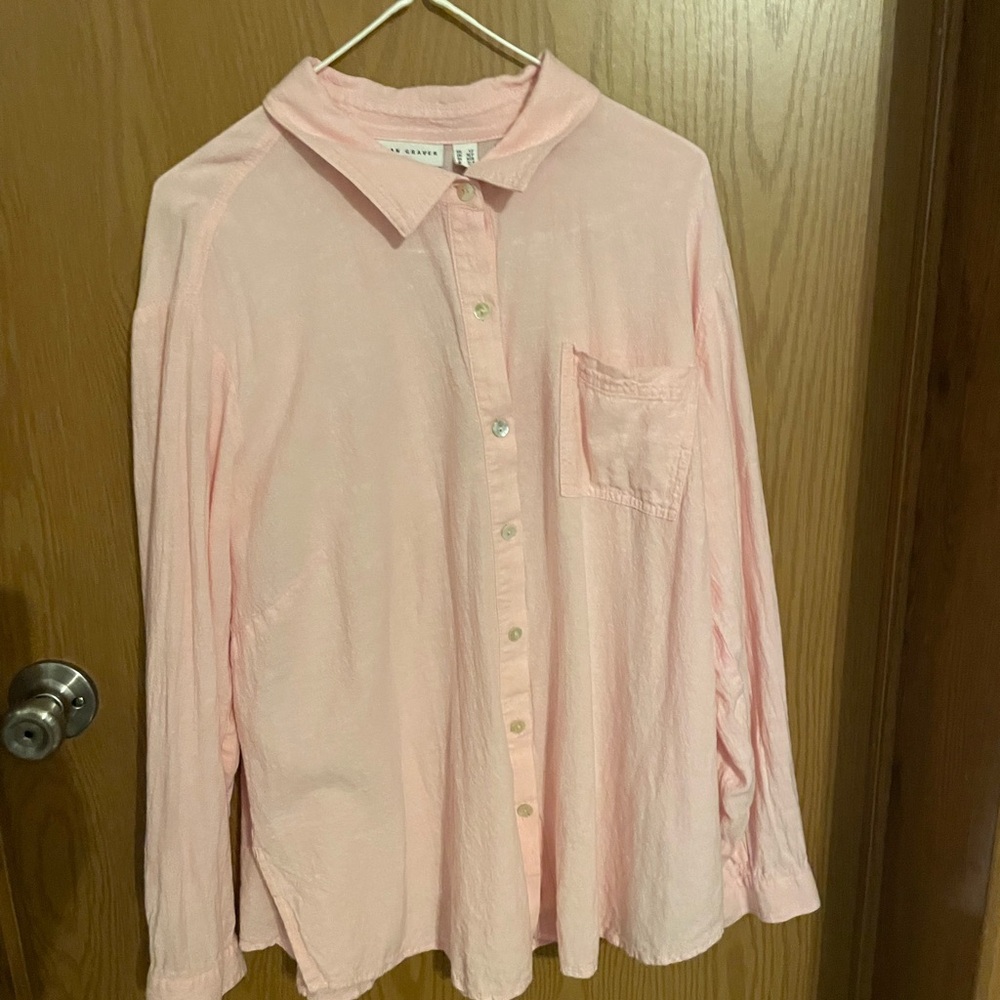 Susan Graver Soft Pink Blouse